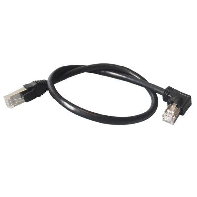 China Wholesale 90 Degree Ethernet Cable RJ45 Patch Cord Angled Down LAN Cable Left Right RJ45UP for sale