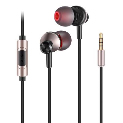 China In-ear In-ear headphones 3.5mm wired earbuds with AUX headphones. Bass Noise Isolating Wire Louds with Microphone for Smartphone Tablet for sale