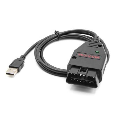 China Universal VAG K+ CAN 1.4 OBD2 to USB Cable Diagnostic Tool Commander Car Scanner VAG k Can Adapter for sale