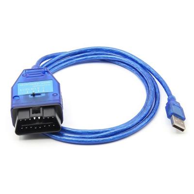 China Universal VAG KKL 409 to USB Cable FTDI FT232RL Chip OBD2 Interface Scanner for Fiat Auto Diagnostic Tool for sale