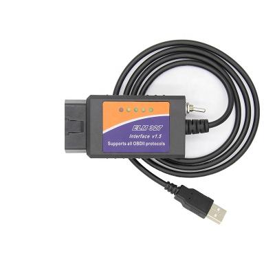 China Universal ELM327 USB V1.5 With Switch Car Diagnostic Cable For ELMconfig Forscan CH340+25K80 HS-CAN/MS-CAN Chip for sale