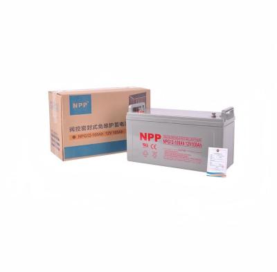 China NPPower 12V 100Ah Deep Cycle Battery Valve Gereguleerd Loodzuur Gel VRLA Battery Te koop