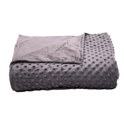 China Minky Dot Two Sides Quilt Cover PORTABLE Cozy Bedspread Comforter Blanket Weighted Bedding Blanket Blanket Cover for sale