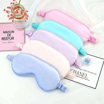 China Wholesale Sleep Satin Eye Mask Rest Full Night Sleep Travel 100% Mulberry Silk Personalized Eye Mask Blindfold Eye Mask for sale