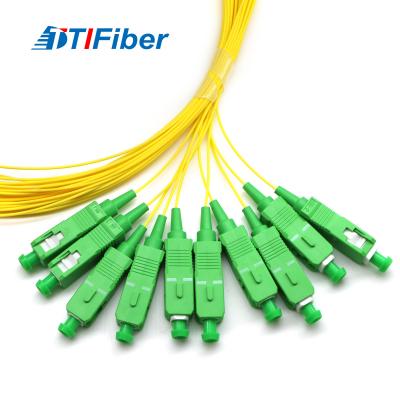 중국 FTTH LC SC ST FC PC UPC APC 단일모드 파이버 피그테일은 단일모드 0.9 밀리미터를 단순화합니다 판매용