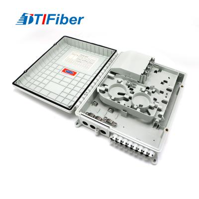 China Outdoor FTTH 16 Core Empty Full loaded Fiber Optic Distribution Box ABS Material for sale