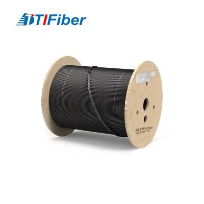 China Cabo de fibra óptica 12 núcleo 24 núcleo 48 núcleo SM G652D Diâmetro externo 7,0 mm fio de aço PE cabo de fibra de revestimento preto à venda