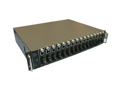 China Rack Mount Fiber Optic Media Converter for sale