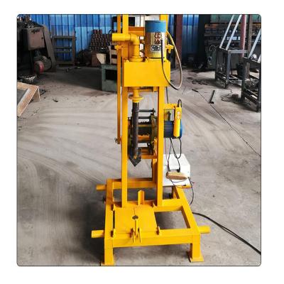 China Construction worksÂ   Electric Folding Borehole Portable Water Well Drilling Rig Machine Price for sale