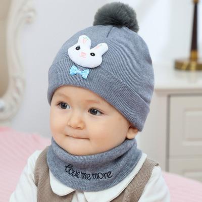 China breathable & Waterproof Cute Baby Cute Double Bow Tie Ball Kids Knit Hat Winter Fur Warm Children Women Hats Knitted Toddler Double Pom Pom Beanie for sale