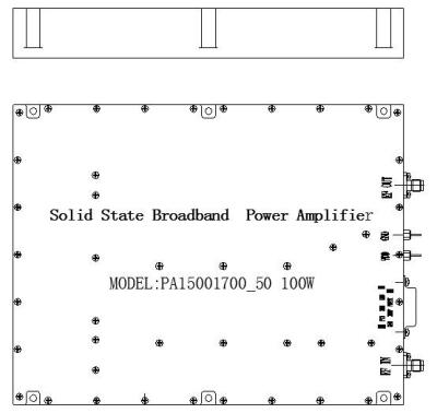 China DC 24V 100W Broadband Power Amplifier 1500MHz 1700MHz Silver Color for sale