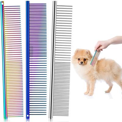 China Viable Professional Dog Grooming Tool Cat Comb For Removing Tangles And Knots for sale