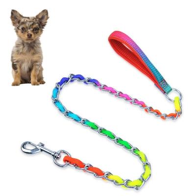 China Personalized Pet Color Traction P Dog Traction Belt Chain Middle And High Quality Small Dog Walking Rope for sale