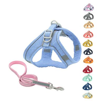 China Wholesale Padded Pet Vest Harness Cat Dog Leash And Collar for sale