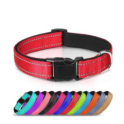 China Amazon Dog Collar Reflective Warm Reflective Leash With Logo Reflective Dog Collars Bulk Custom for sale