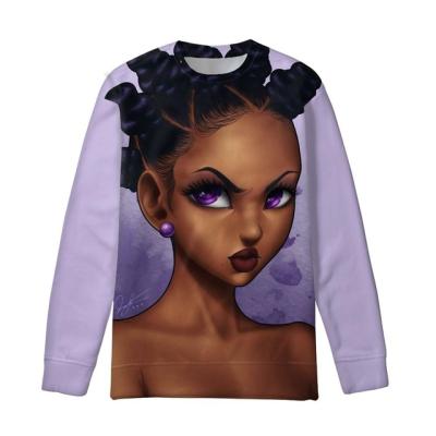 China Viable Ladies Long Sleeve Pullovers For Women African Black Queen Girls Hoodies Teens Fashion Sweatshirt 2020 Hoodie for sale