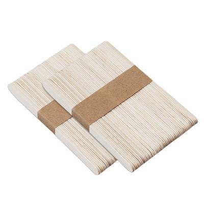 China Viable Wholesale Natural Color 114*10*2mm A Flanging Disposable Wooden Grade Food Grade Ice Cream Stick for sale