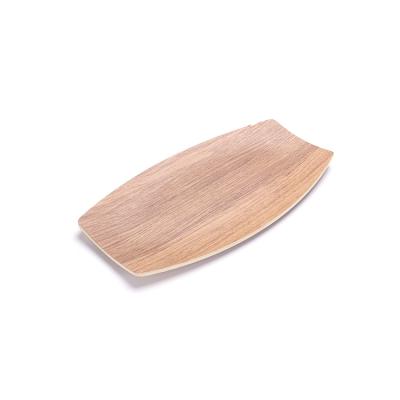 China Modern Customized Wholesale Custom Personalized Hotel Restaurant Serving Food Natural Rubber Wooden Tray for sale