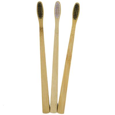 China Exquisite Disposable Simple Flat Wide Bevel Handle Design Factory Direct Selling Household Style Amenities Hotel Amenities Eco-Friendly Bamboo Toothbrush for sale