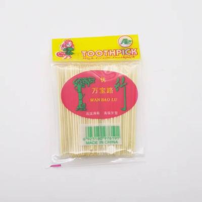 China Simple packaging design excellent quality disposable manufacturers peep mini bamboo toothpicks for sale