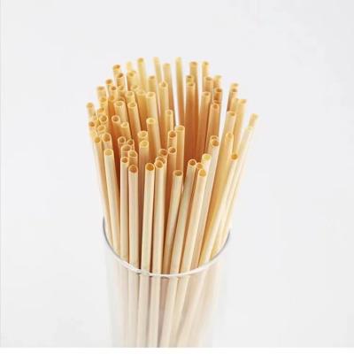 China Popular Wholesale Promotional Milk Tea Coffee Universal Disposable Juice Drink Straw Clean Hygienic Bamboo Straws for sale