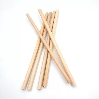 China 2022 Popular Hot Selling Straws Amazon Biodegradable Universal Bamboo Milk Coffee Tea Plant Wooden Straw for sale