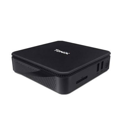 China Window10/Linux Mini PC TX85 Win10 Tanix/Linux TV BOX Intel Cherry Trail Z8350 Mini Computer with HD/VGA port 4K HD 2.4/5G WiFi 1000M Dual WiFi for sale