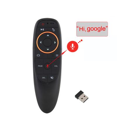 China 2.4G Radio 6 Axis Gyroscope Universal Voice G10s Air Remote Mouse Remote Control Gyroscope For PC Android TV Box for sale