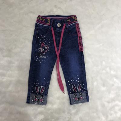 China 2021 new denim style kids QUICK DRY jeans girls pants jeans for girl pants for sale