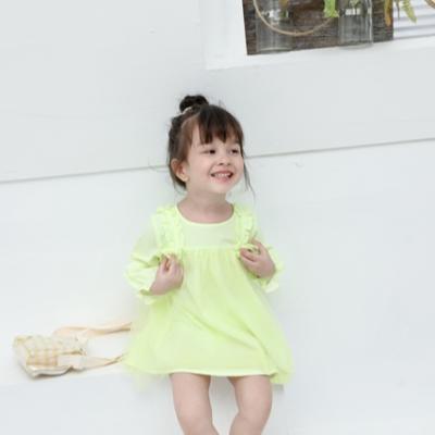 China 2021 New Fashion Autumn Spring Long Sleeve Children's Clothing Anti-Static Casual Comfortable Girls Dress Girls Dress for sale