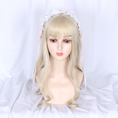 China Fast Shipping Funtoninght Big Demands Beautiful Lolita Body Wave Wigs In A Curly Curl Synthetic Hair Cosplay Wigs For Cosplay Lovers for sale