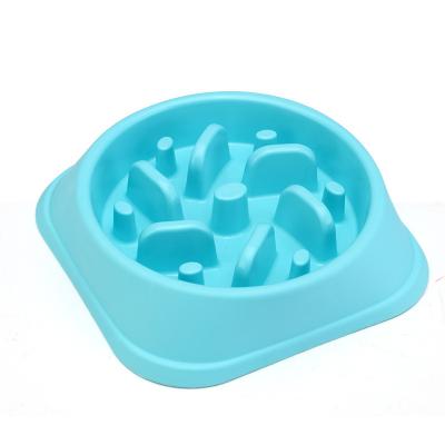 China Non-Toxic Plastic Healthy Eating Dog Sustainable Anti-Stall Slow Feeding Non-Slip Bowl for sale