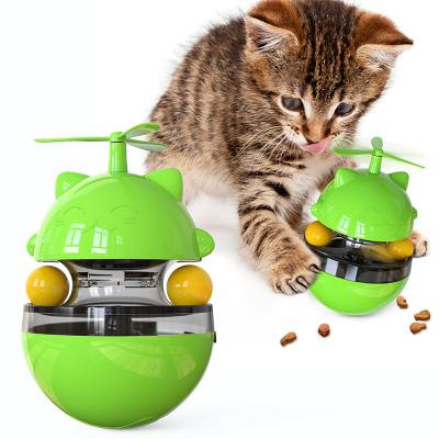 China Cat High Interactive Toy With Balls Cat Tumbler Rotating Puzzle Slow Feeder Kitten Training Toy for sale