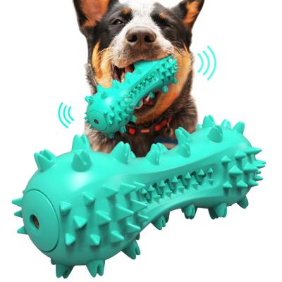 China Viable Durable Rubber Bone Shaped Chew Toy For Dog Interactive Puppy Toy Toothbrush Aggressive Chewer for sale