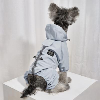 China New Arrival Viable Fashion Cat Dog Clothes Outdoor Waterproof Reflective Rain Coat for sale