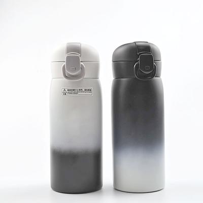 China Hot Selling PORTABLE Vacuum Insulated Water Bottles 250ml 380ml 520ml Double Wall Stainless Steel Thermos With Bounce Lid for sale