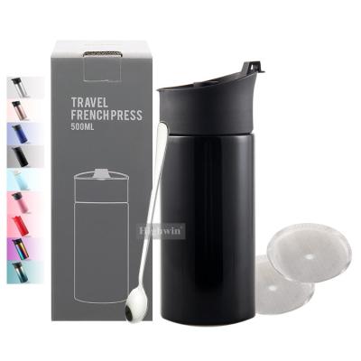 China Manufacturer Insulated Wholesale French Coffee Mugs Coffee Press Travel Coffee French Press 350ml for sale