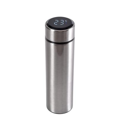 China PORTABLE Intelligent Intelligent Led Display Stainless Steel Travel Water Bottle With Power Bank for sale