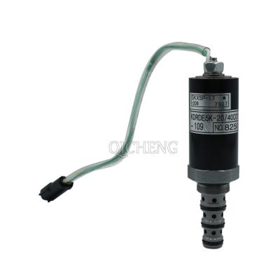 China R215-7 construction machinery hydraulic pump solenoid valve with thread for excavator spare parts for sale