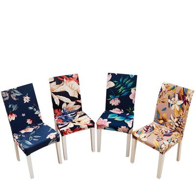 China Universal Spandex Dust Cover Digital Printed Durable Protective Chair Covers For Bedroom Family Dining Room for sale