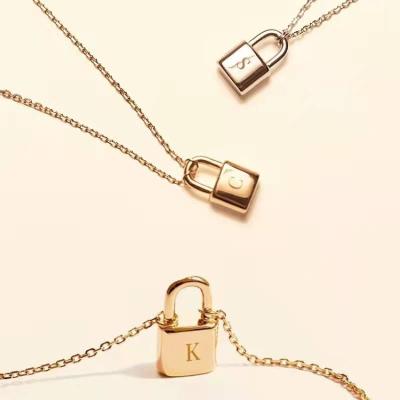 China Romantic Palladium Necklace Locker For Your New Amazon Chain Well Top Hot Wholesale Necklace 925 Sterling Silver Sexy Girl Lover's Clavicle 2022 for sale