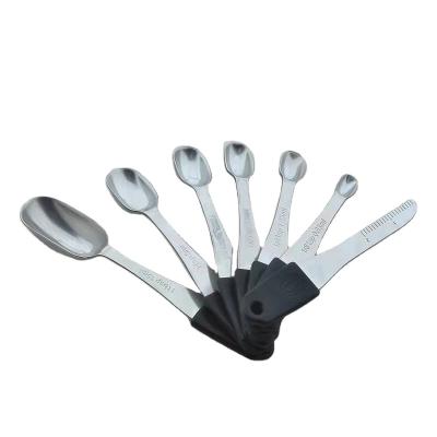 China Durable stainless steel set of teaspoons and tablespoons fits in spice jug magnetic measuring cups for sale