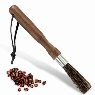 China CLASSIC Coffee Grinder Cleaning Brush with Natural Bristle Lanyard Coffee Machine Brush Cleaner Tool for sale