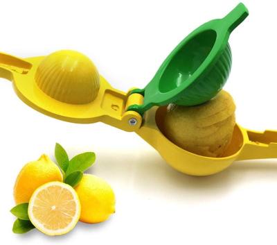 China Pro Viable 2 in 1 Premium Aluminum Alloy Manual Quality Lemon Squeezer Citrus Juicer Kitchen Tool for sale