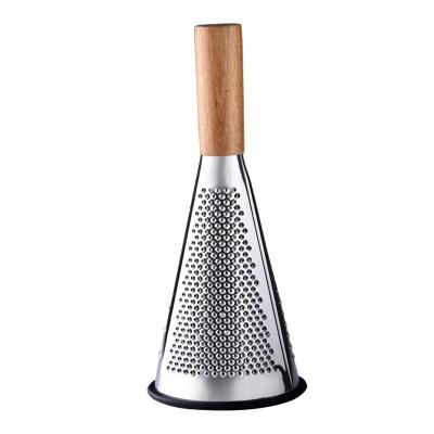 China Stainless Steel Grater Mulitfunction 3 Sides Stocked Grater For Fruit Cheese Potato Slicer Vegetable Cutter for sale