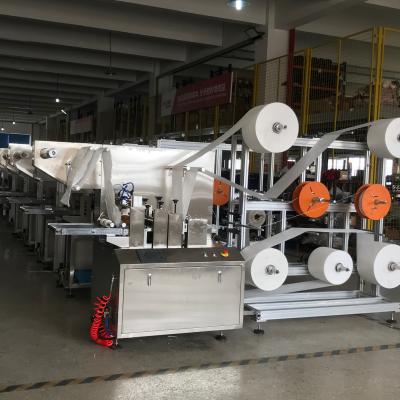 China Making Face Mask Factory Disposable Face Mask Making Machine KN95 Semi-automatic One In Two Machine for sale