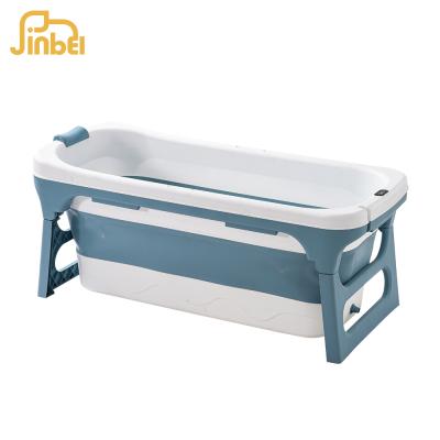 China 1.4m Big Tub Stored Plastic Foldable Adult Portable Bathtub for sale