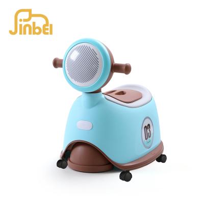 China Portable PP+TPE Motorcycle Baby Potty Trainer Kids Potty Toilet Car With Wheels for sale