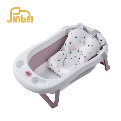 China 0-3 Years Plastic Folding Baby Bath Tub Standing Portable Bathtub For Toddlers for sale