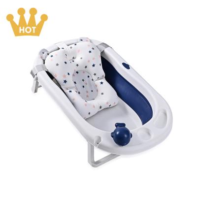 China 0-3 Years Portable Baby Bath Tub Newborn Bule Foldable Baby Tub for sale